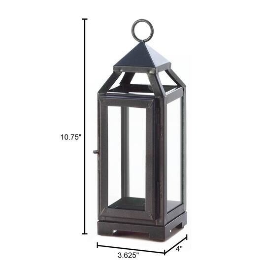 10.75" Black Small Slate Lantern